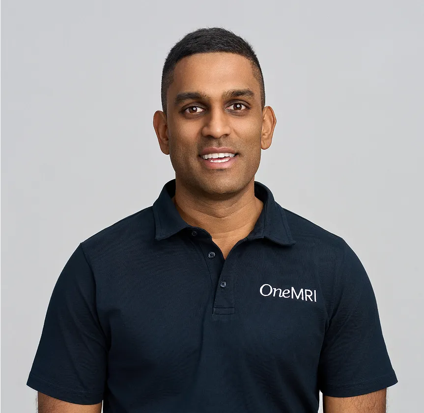 Gopi Sara, MRI CEO in OneMRI uniform
